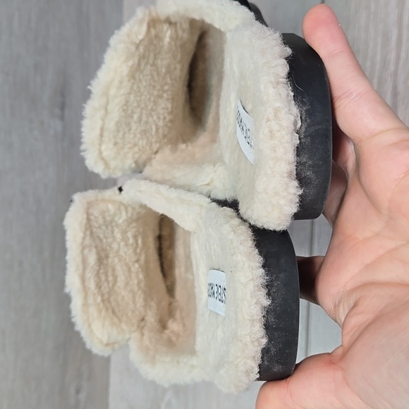 Steve Madden Chart Leather Upper Insulated Black Clog Mule Slippers Shoes 8.5 - Picture 6 of 10